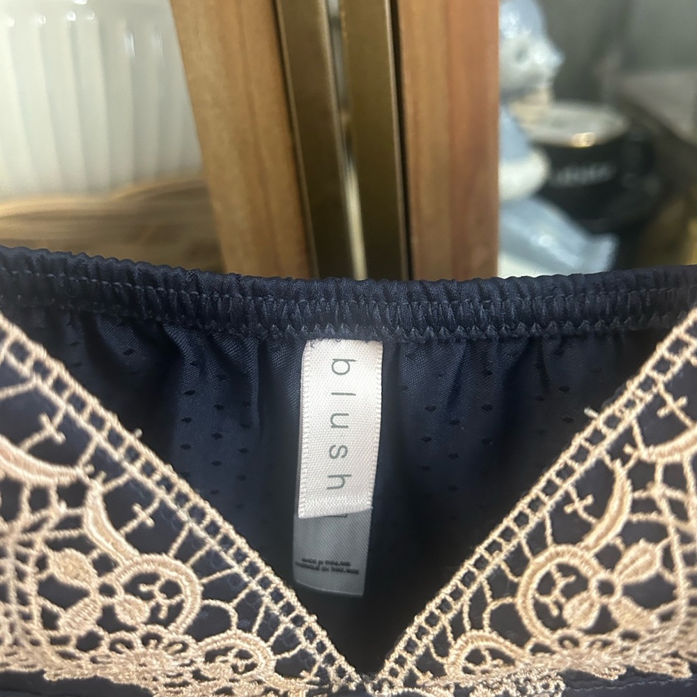 Blush Lace Trim Cami Top - Picture 5 of 8